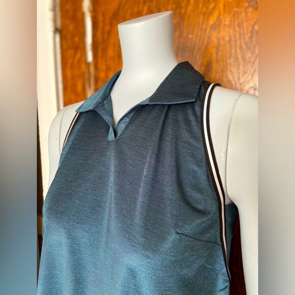FORAY GOLF Blue V-Neck Polo Tank Womens sz XS (NWT) - Picture 3 of 11